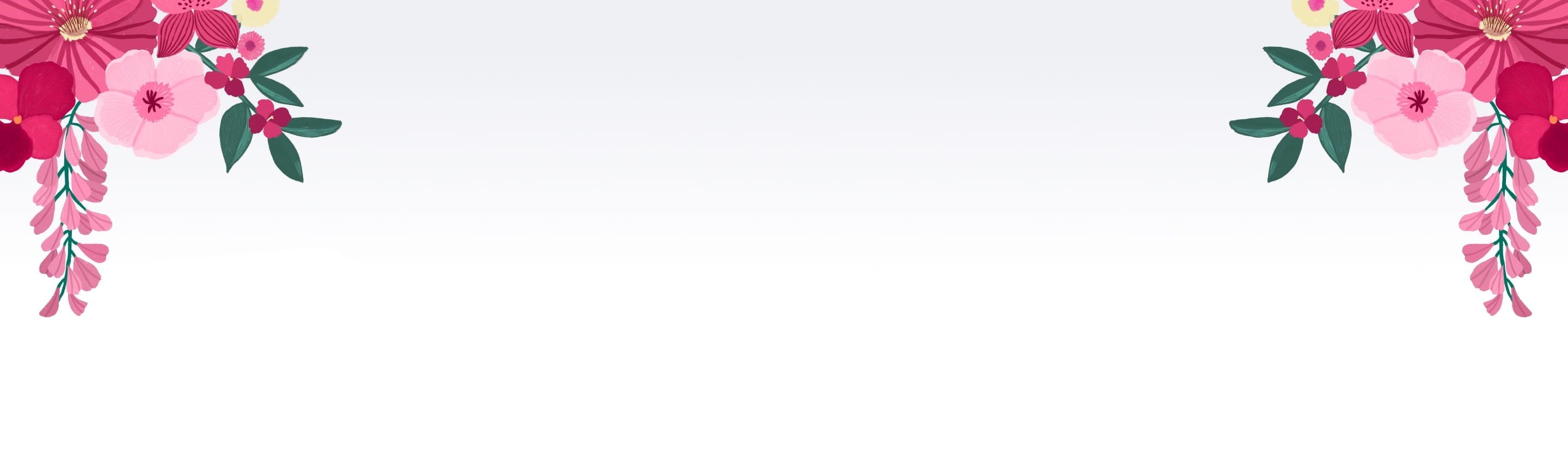 animated video with blooming pink flowers with text "To mum with love"