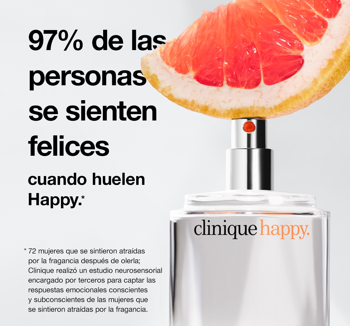 97% of people feel happy when they smell Happy.*