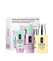 Set de Limpieza e Hidratación De 3 Pasos para Piel Mixta a Seca con Protección Solar 50