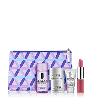 Set Smart Clinique 5 minis + Cosmetiquera