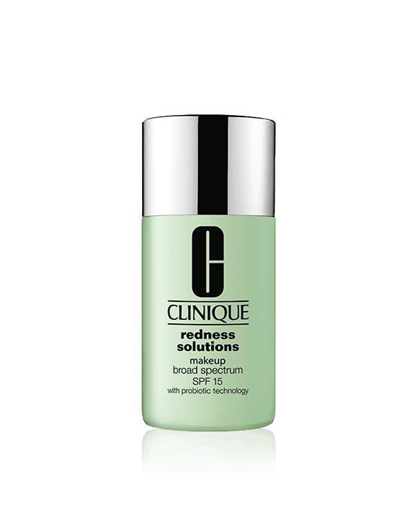 Base de Maquillaje Liquida Redness Solutions Makeup&lt;BR&gt;SPF 15&lt;BR&gt;, Maquillaje libre de aceites que da color al instante y corrige el enrojecimiento.