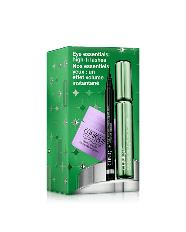 Set de Maquillaje Eye Essentials High Impact High-Fi Lashes, Los esenciales de Clinique para un look de ojos impactante y definido: High Impact Lashes, el set perfecto para realzar tu mirada.