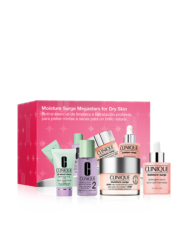 Set para el Cuidado de la Piel Moisture Surge Megastars para Piel Seca